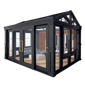 Sunroom Aluminum Hexagon Octagonal Octagon Aluminium Winter Garden Sun Room Glass Conservatory Sunroom Green House