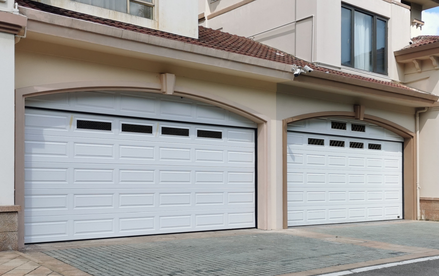 Aluminum profile glass window insulated garage door