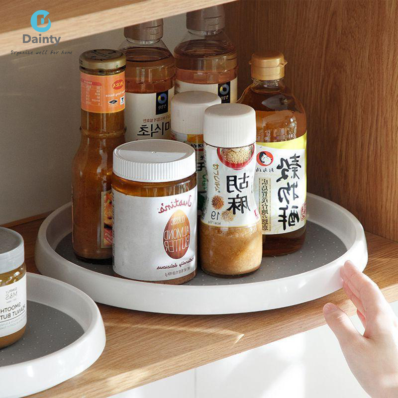 Non Skid Lazy Susan Turntable Organizer For Refrigerator Rotating Display Stand Turntable 360 Degree