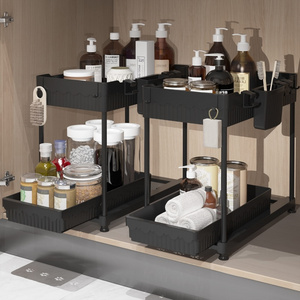 Under Sink Organizers and Storage Multi-Use Under Kitchen Cabinet Storage Shelf