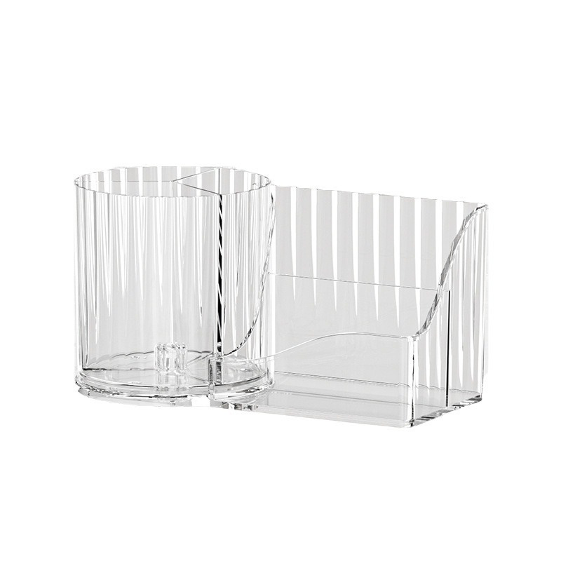 Mirror Cabinet Storage Box Bathroom Cabinet Wall Mounted Transparent Layered Slanted Shelf