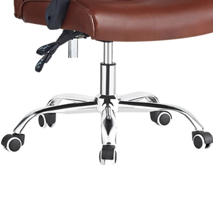 Luxury high back reclining ergonomic leather executive president office chair