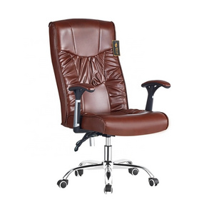 Luxury high back reclining ergonomic leather executive president office chair