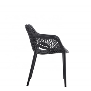 Wholesale Water Proof Affordable Contemporary Plastic Modern Chair Leisure White Outdoor Arm Chair