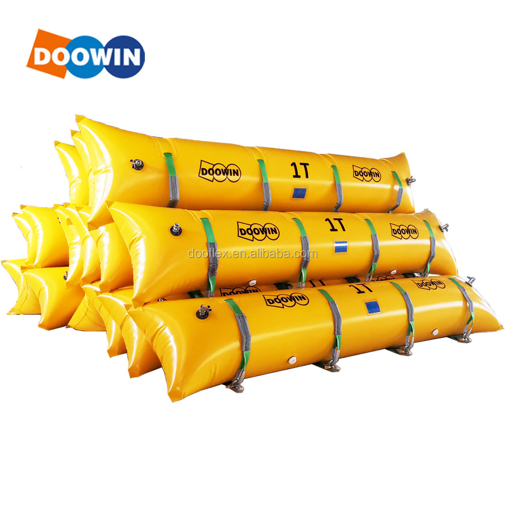 Elongated Cylindrical Salvage Pontoons Tubes Underwater Works Inflatable Lift Bags