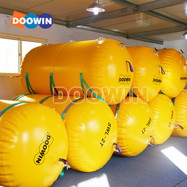 HF Welding Inflatable Pontoon Dock Floating Marine Salvage Buoyancy Air Lift Bag For Underwater Works