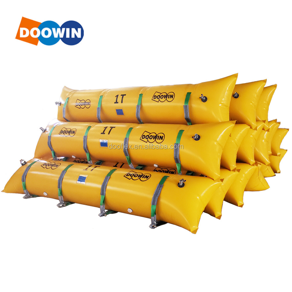 HF Welding PVC Coated Fabric Marine Salvage Elongated Buoys Pontoon Float Tube  Lift Bags For Underwater Works