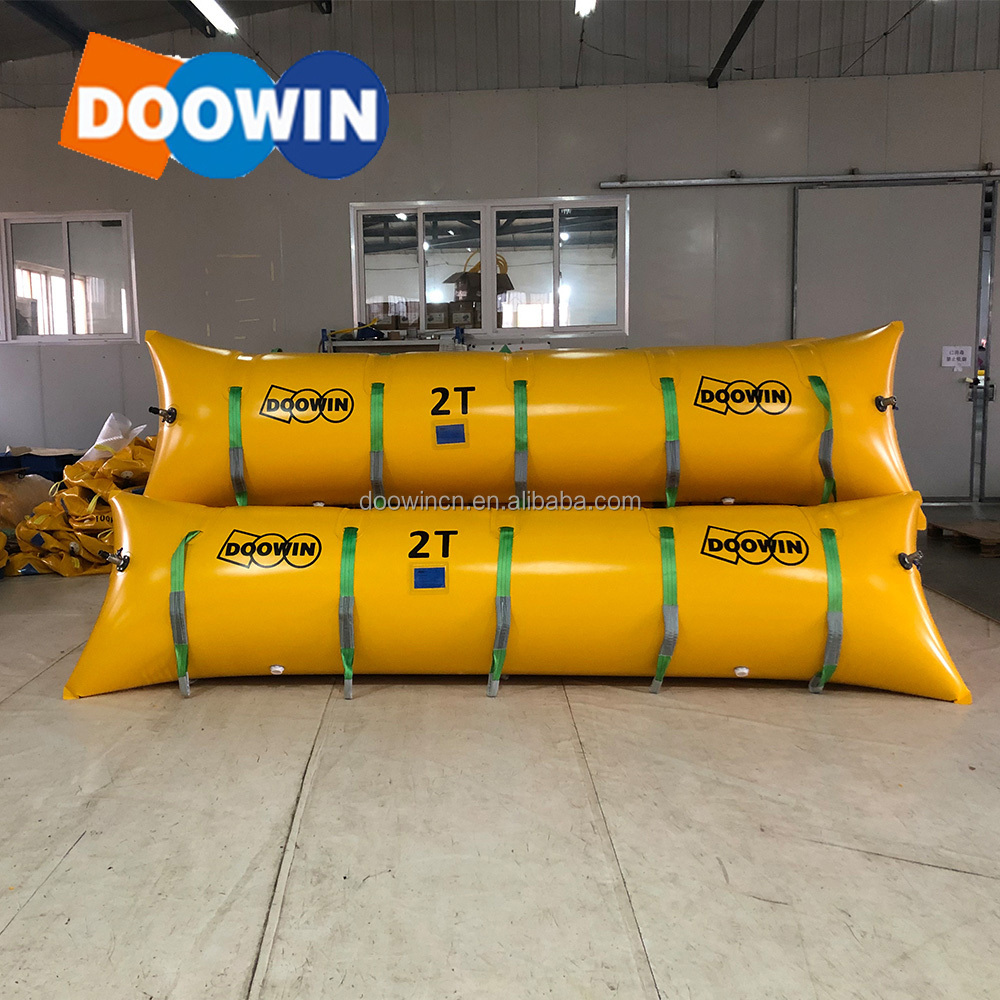 HF Welding PVC Coated Fabric Marine Salvage Elongated Buoys Pontoon Float Tube  Lift Bags For Underwater Works