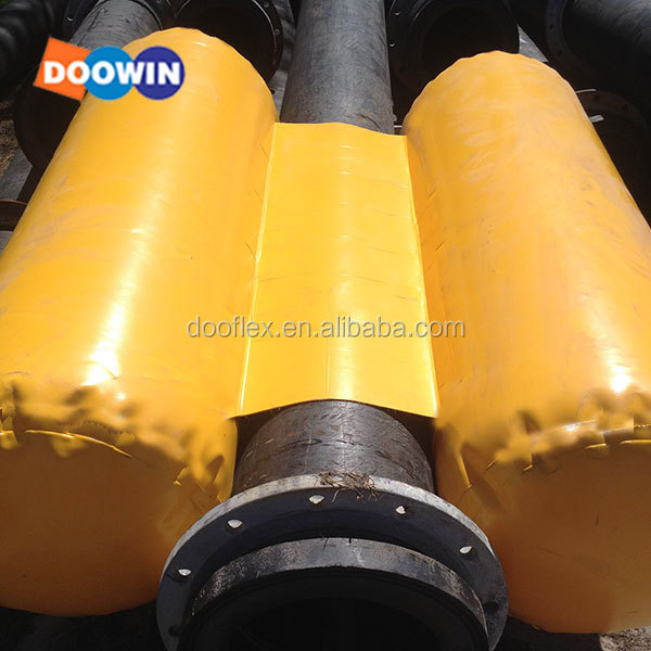 Inflatable Plastic Floater Marine Buoyancy Modules Offshore Distributed For Dredging Pipe