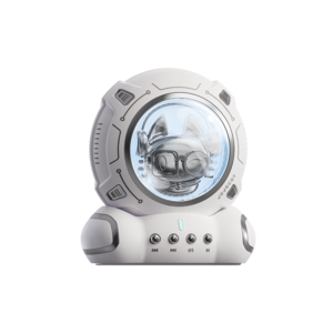 2023 New sexy Astronaut Spaceship BT mp3 player  Speaker Wireless HIFI BT5.0 600mAh Rechargeable Mini Speaker with Mini Night