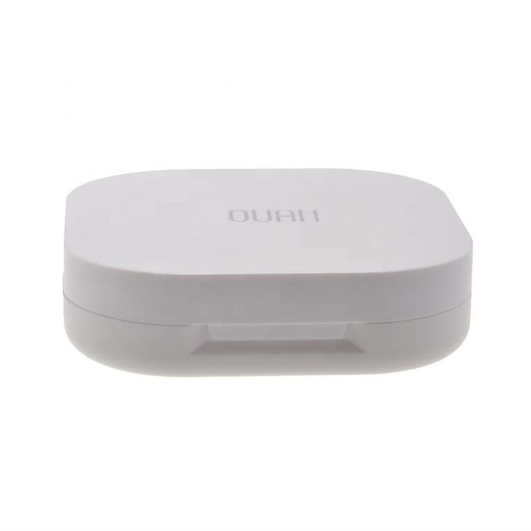 Color Cosmetic Makeup Plastic Air Cushion Container Square Shape Compact Powder Case With Mirror Cosmetic CC Foundation Box