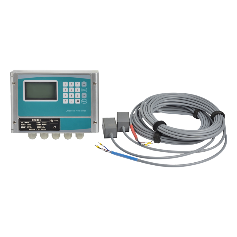 Digital Ultrasonic Flowmeter Modular Flow Meter Kit for Pipe Size DN50-700 with Clamp-on TM-1 Transducer