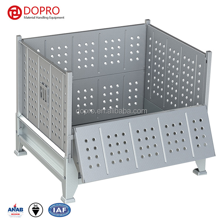 High Quality Heavy duty industrial parts  racking cage steel wire mesh stillage container pallet cage