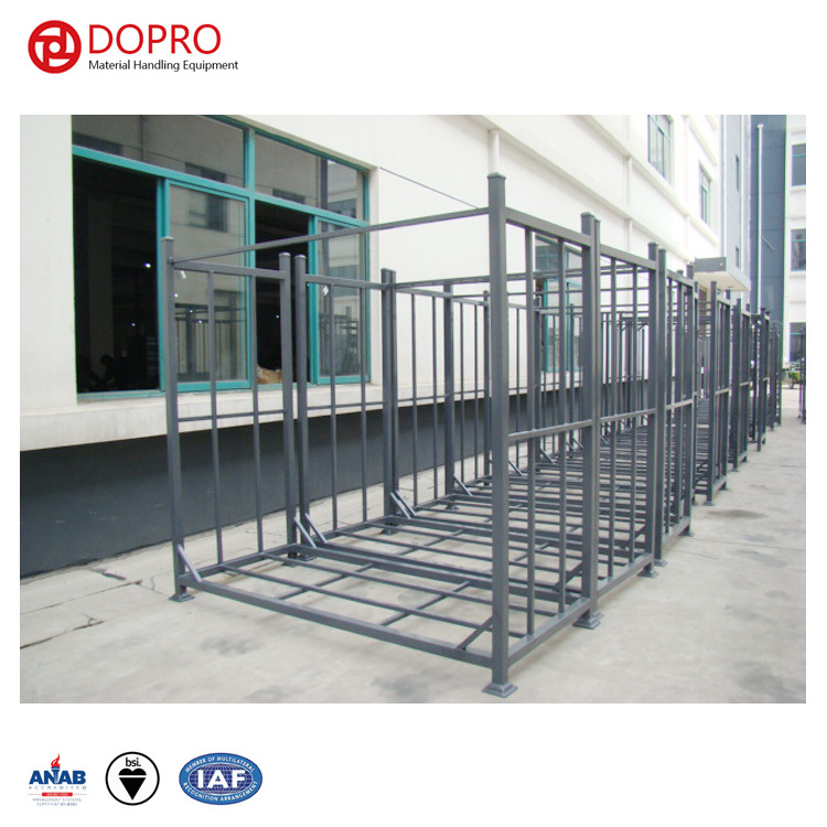 Heavy duty industrial warehouse vertical stackable metal steel textile fabric rolls storage post pallet racks