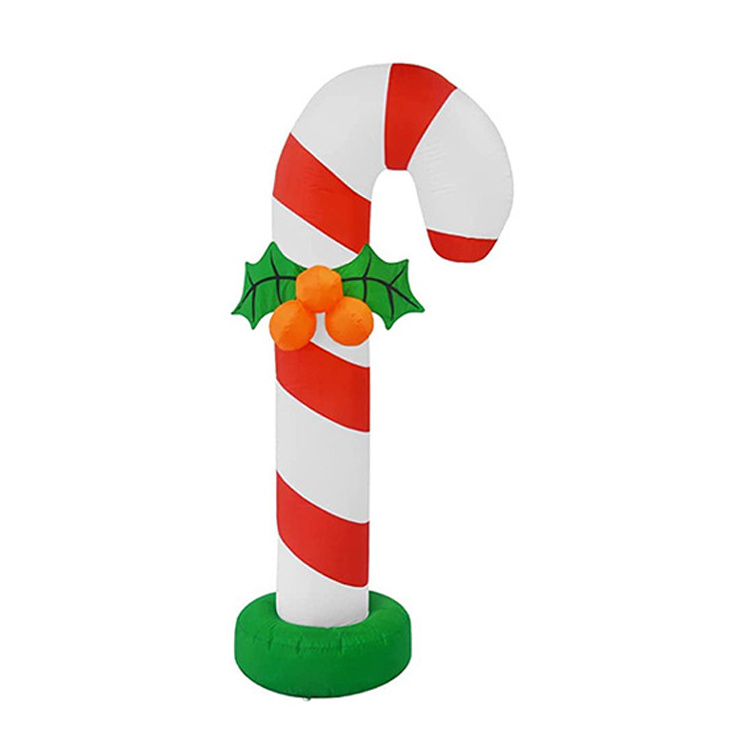 Candy Cane Christmas Inflatables Decoration Inflatables Candy Cane Built-in LEDs Light