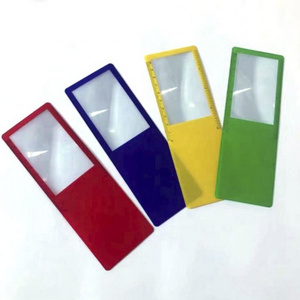 3X bookmark credit card sized magnifying glass Plastic Fresnel Lens Magnifier