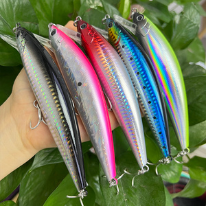 Seabass Lure 60g 140mm Sinking Heavy Minnow Fishing Lures Super Long Casting Hard Lures Winter Artificial Fishing Baits Wobblers