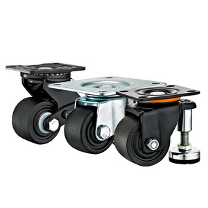 2.5" 3" nylon casters Low Gravity caster heavy duty caster wheel nylon wheels with adjustable cup