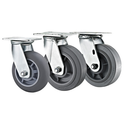 4"5"6"8" TPR caster wheels 4inch swivel castor industrial rubber heavy duty casters heavy duty caster wheels