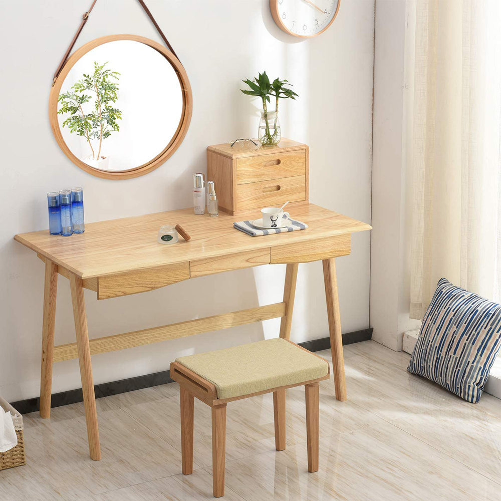 Hanging Round Wall Mirrors Solid Bamboo Frame Wooden Picture Frames Adjustable Leather Strap For Bathrooms