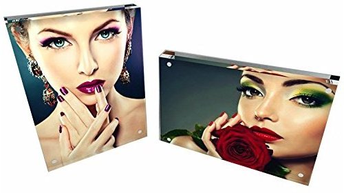 Factory wholesale 4x6 5x7  8x10  8.5x11 Curved Clear Magnetic Organic Glass Photo Frames Acrylic Picture Frame