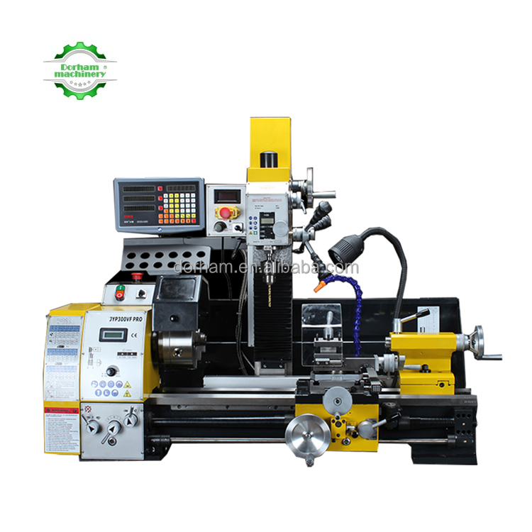 Dorham Benchtop metal lathe mill combo JYP300VF brushless motor 3 in 1 lathe drilling and milling multi purpose lathe machinery