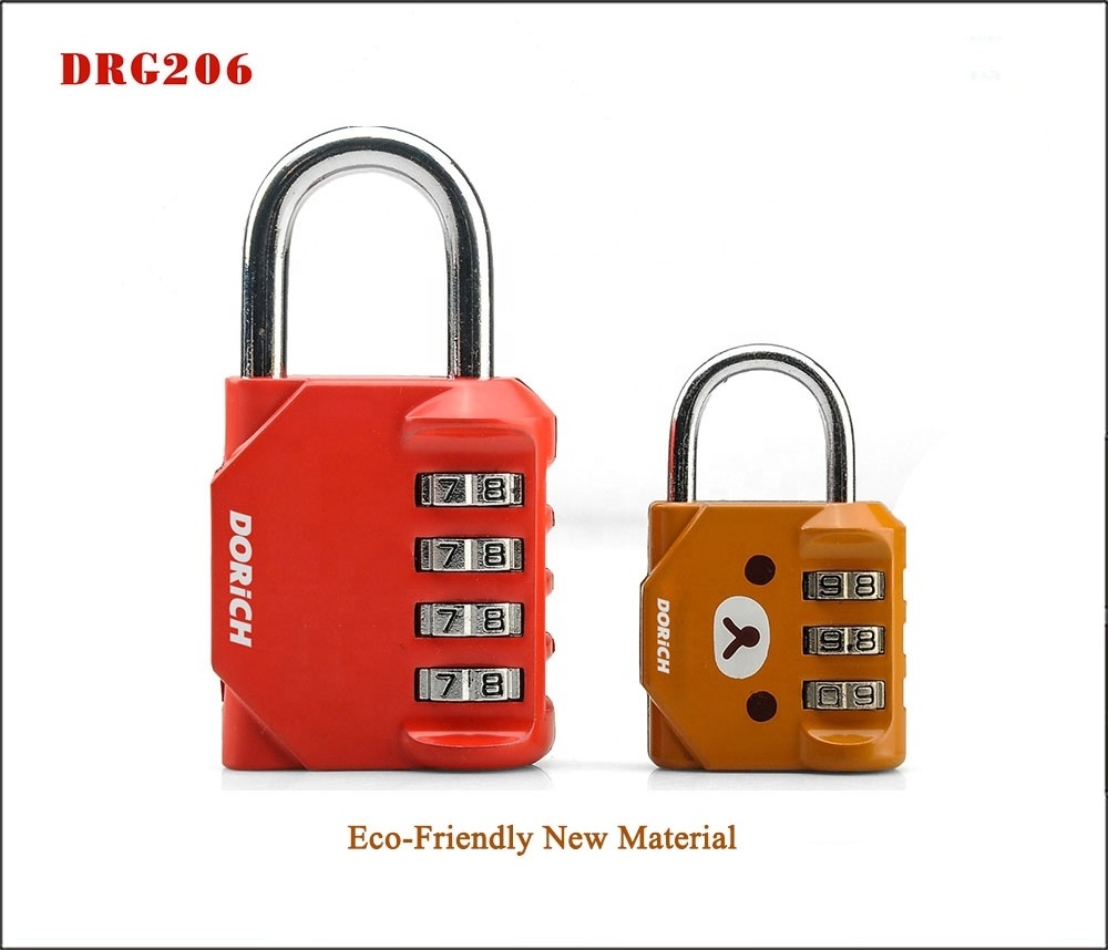 Latest Customized Design Digital Combination GYM 3/4 Digit Keyed Alike Password Code Padlock For Home Office Outdoor School