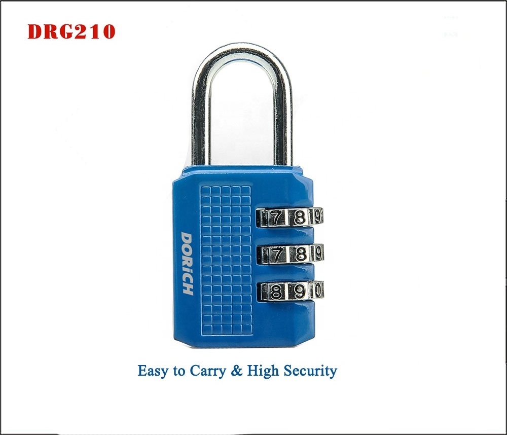 Combination Home Gate Case Toolbox Gym Padlock High Security 3 Digit Password Code Padlock Using For Home Office Outdoor School