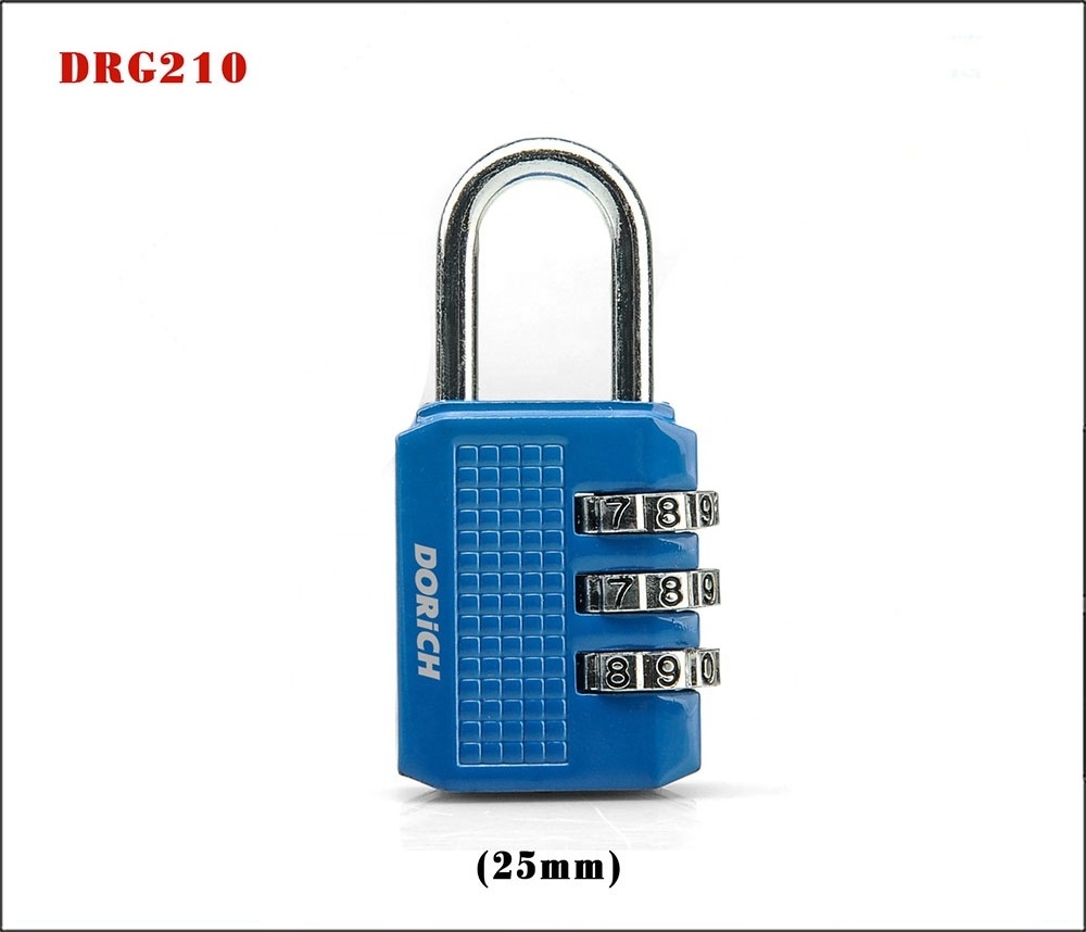 Combination Home Gate Case Toolbox Gym Padlock High Security 3 Digit Password Code Padlock Using For Home Office Outdoor School