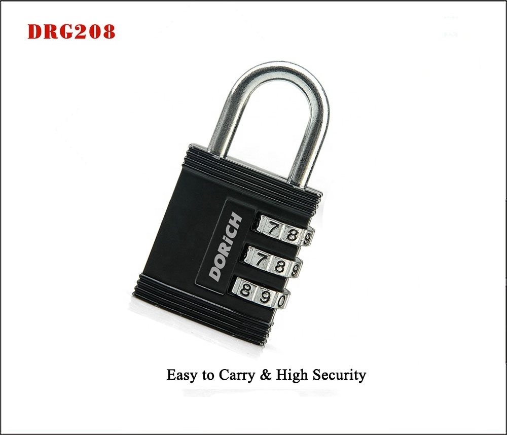 New Arrivals Eco-Friendly Combination Heavy Duty 3 Digit Password Code Padlock Using For Home Gate Office