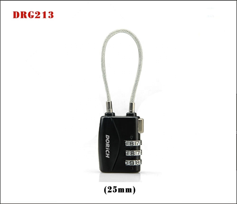 Heavy Duty Combination GYM Padlock High Security Small 3 Digit Password Code Padlock For Home Gate Office Outdoor School 25mm