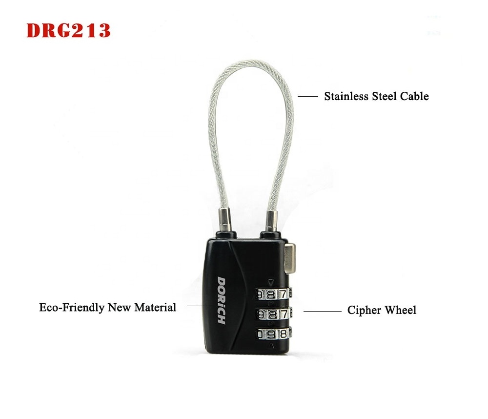 Heavy Duty Combination GYM Padlock High Security Small 3 Digit Password Code Padlock For Home Gate Office Outdoor School 25mm