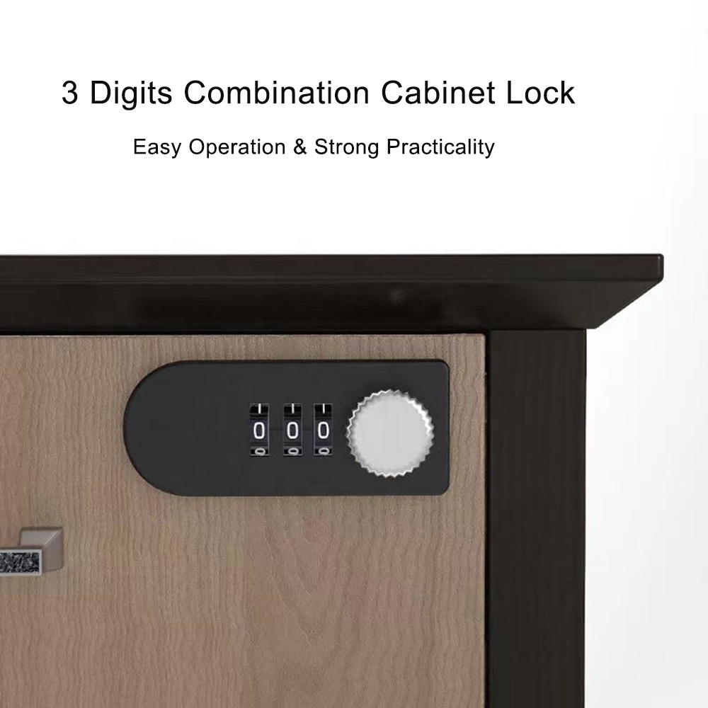 Hot Sale Security ABS Furniture Lock 3 Digit Password Combination Cabinet Cam Lock for Gym Spa Drawer Locker