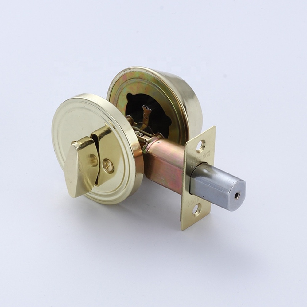 New Arrival european satin nickel entry door knob single Double Brass cylinder key control deadbolt door lock