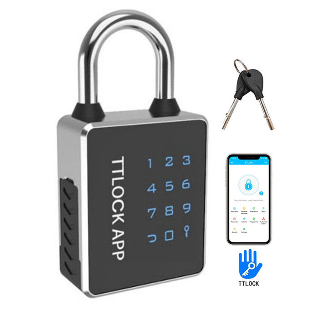 Anti-Theft Waterproof Touch Number Combination Digital Keypad Pad lock RFID Card NFC Bluetooth Smart Padlock