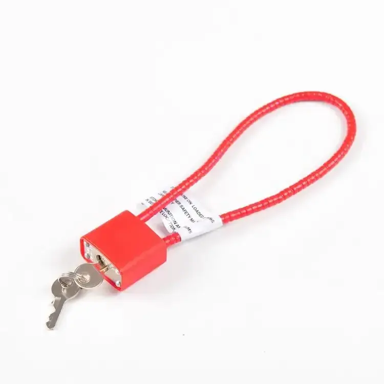 Plastic Steel Cable Gun trigger Locks Keyed Safety Red,Cable Length Gun Lock Trigger Lock