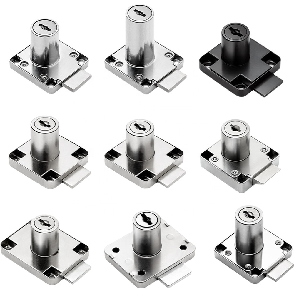 Chrome Black Super Durable Keyed Different Square Key Cam Lock Cylinder For Vending Machine Cabinet Mailbox