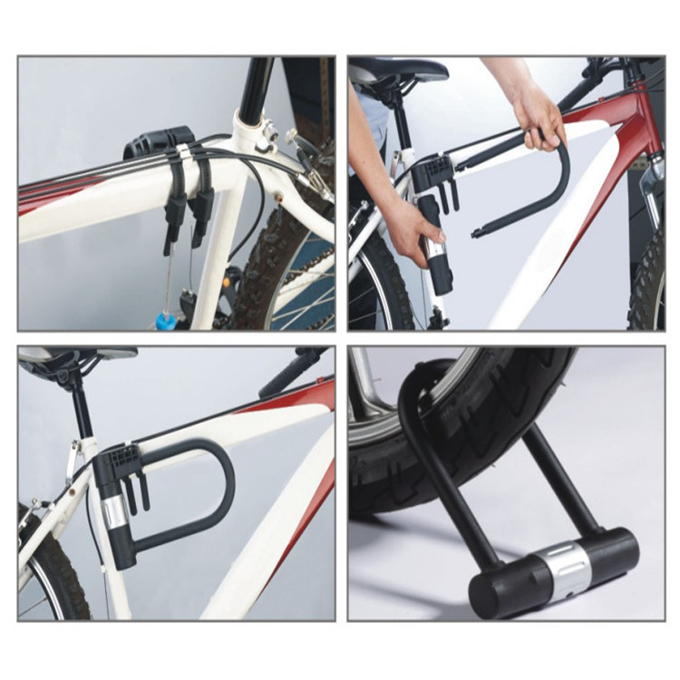 New Design Combination U-Lock  U For Bike U-Type Bicycle Cable Lock