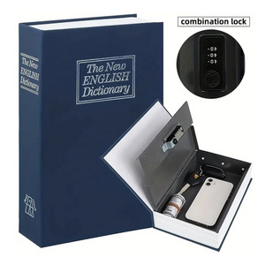 Fashion Style Openable Hidden Diversion Combination Book Safe Box Security Home Decor Dictionary Book Safe With Lock & Real Page