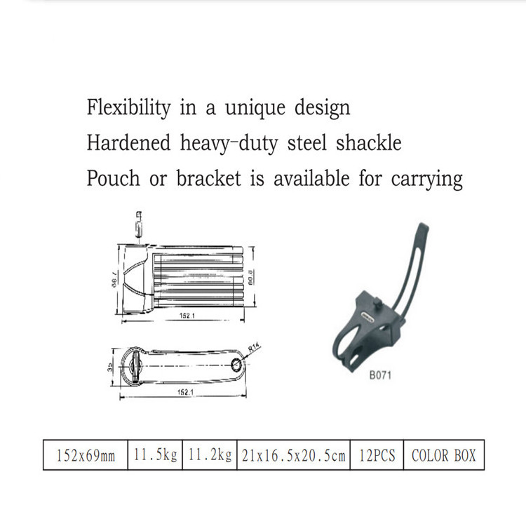 New Arrival Manufacturer PAGODA Folding Lock Bike Mountain Electric Bicycle lock