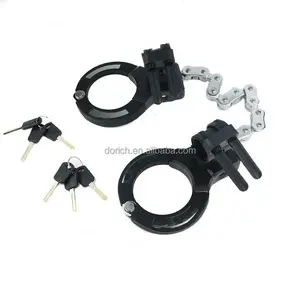 Hardened Steel Silicone Coated Handcuff Shape Security Guard Against Theft Heavy Duty Motorcycle Bike Grip E Scooter Lock