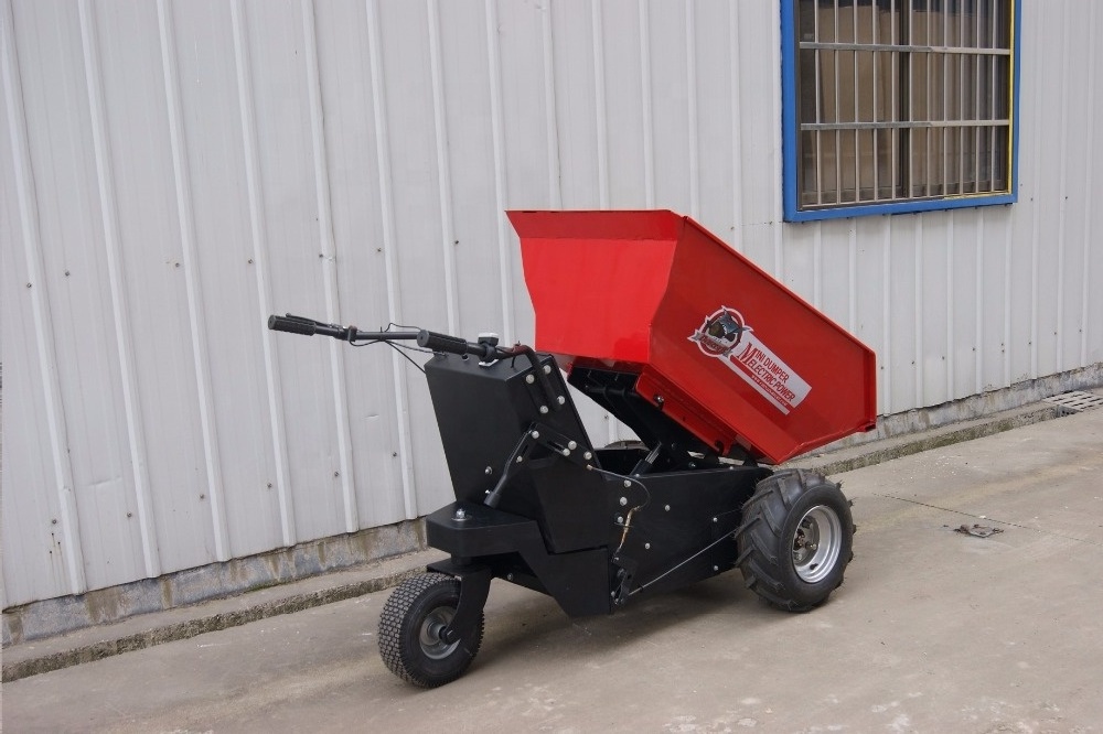 CE Approved 500KGS load capacity mini dumper high quality electric wheelbarrow