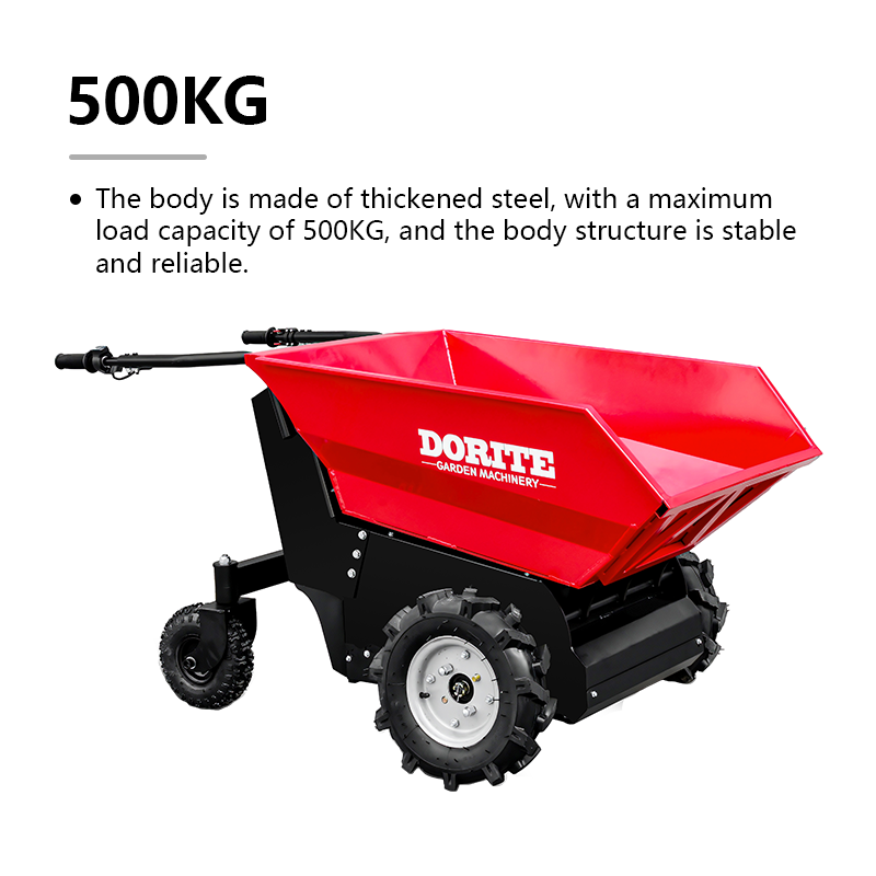 CE Approved 500KGS load capacity mini dumper high quality electric wheelbarrow