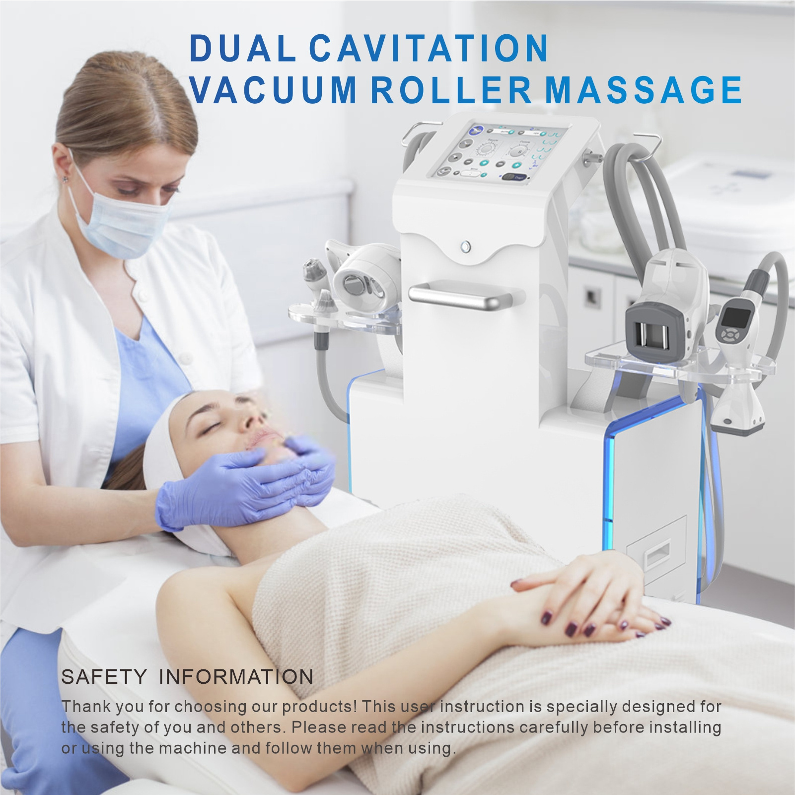 Doris Aesthetics Vela Cavitation Massage Shape System Massage RF Vacuum Roller Slimming Machine Body Shaping Sculptor