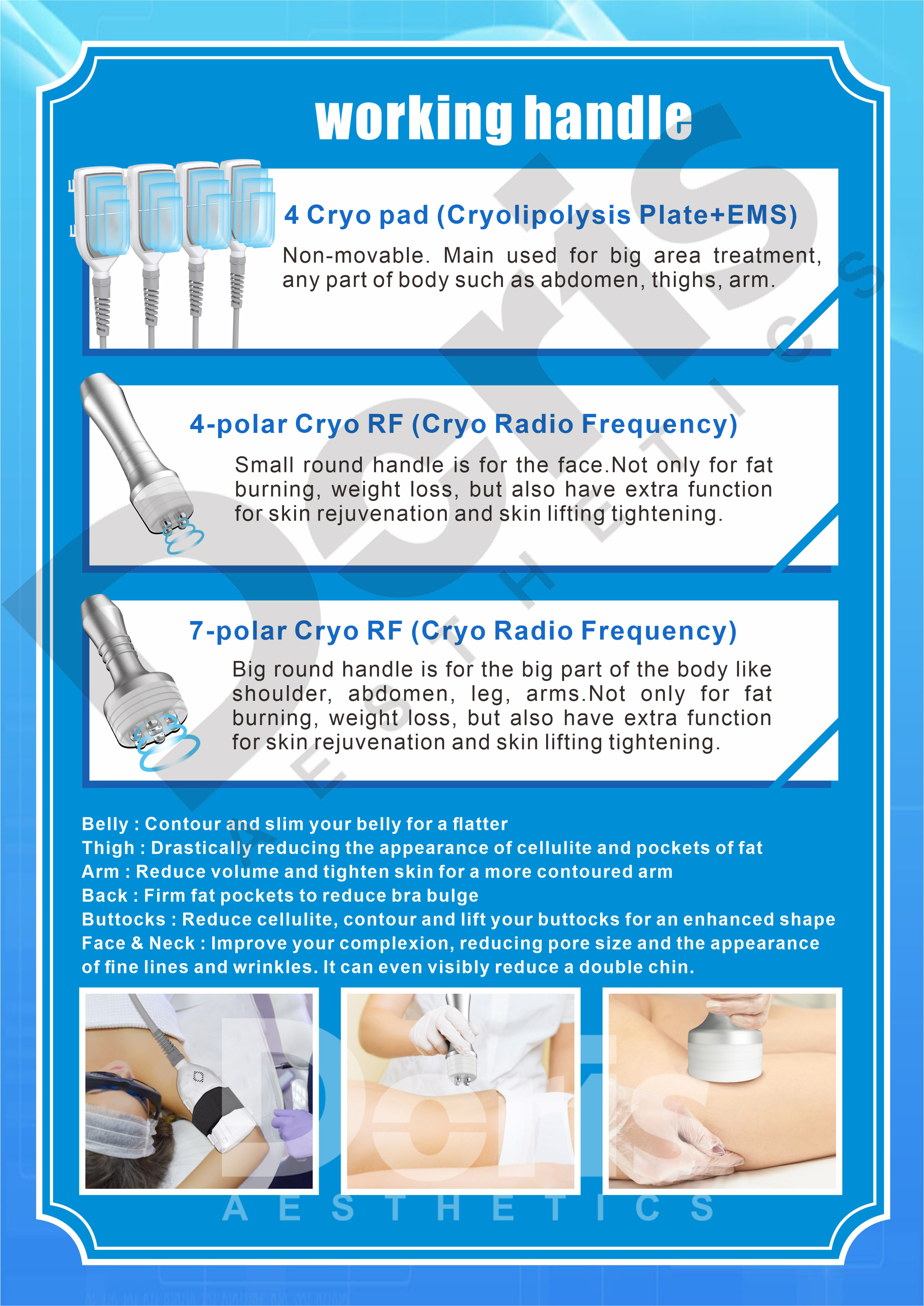 RF Lipolysis 360 Degree Frozen Body Cryo Therapy Cooling Cellulite Reduction Coolsculption Slimming Machine