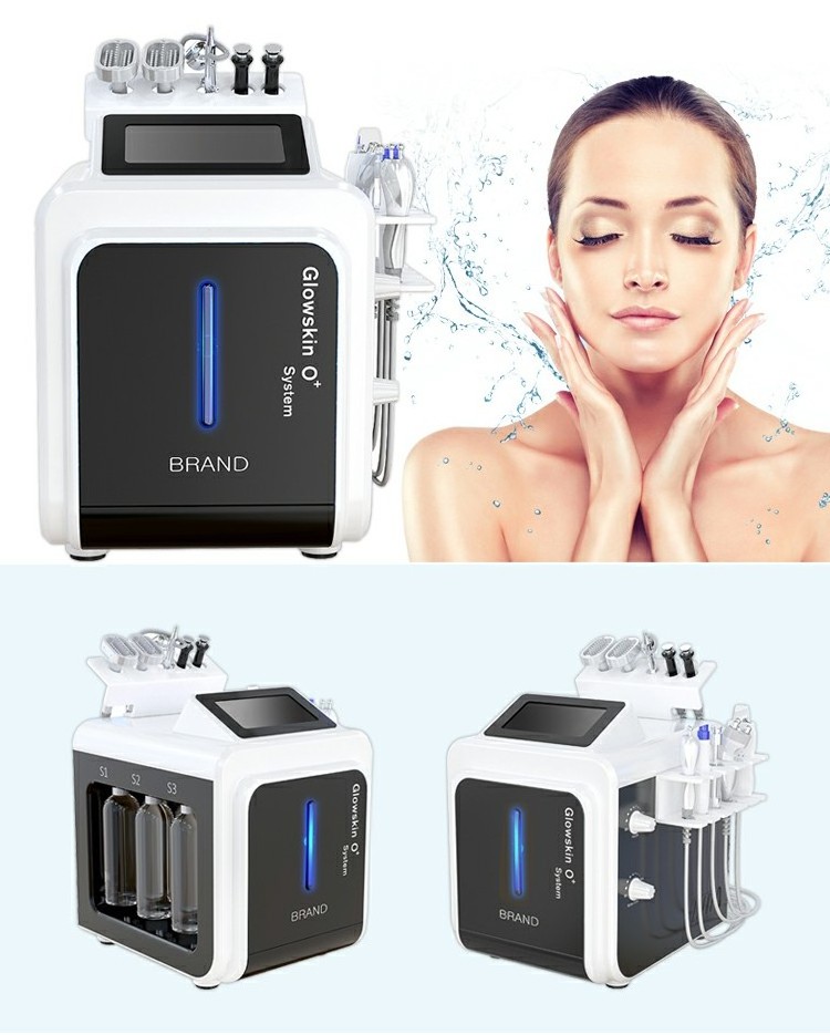 Deep Cleaning Oxygen Aqua Jet Peel Water Oxy Spray Facial LED Light Therapy BIO Anti Aging Machine