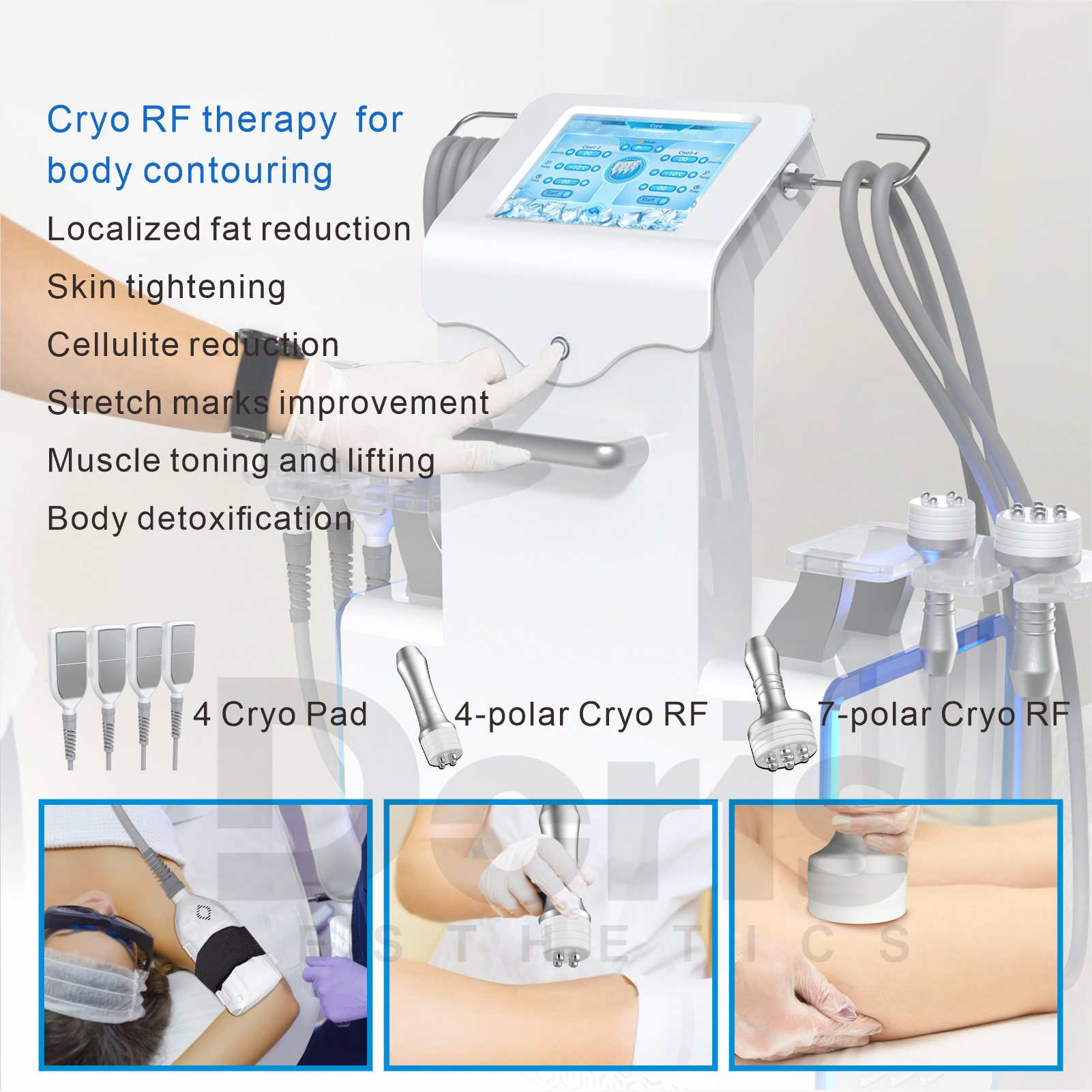 RF Lipolysis 360 Degree Frozen Body Cryo Therapy Cooling Cellulite Reduction Coolsculption Slimming Machine