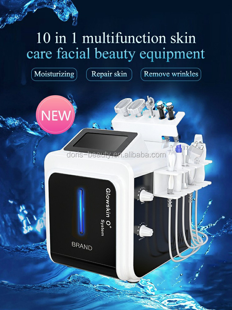 Deep Cleaning Oxygen Aqua Jet Peel Water Oxy Spray Facial LED Light Therapy BIO Anti Aging Machine