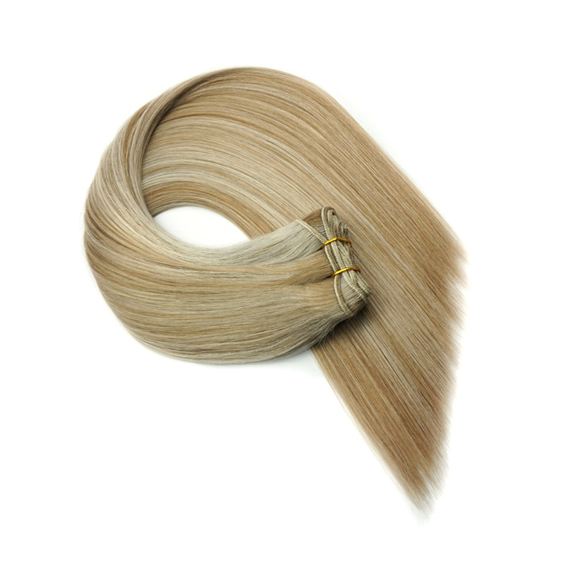 Luxury Double Drawn Machine Weft 100%Russian/European Human Remy Hair Extensions Full Cuticles Wholesale Price