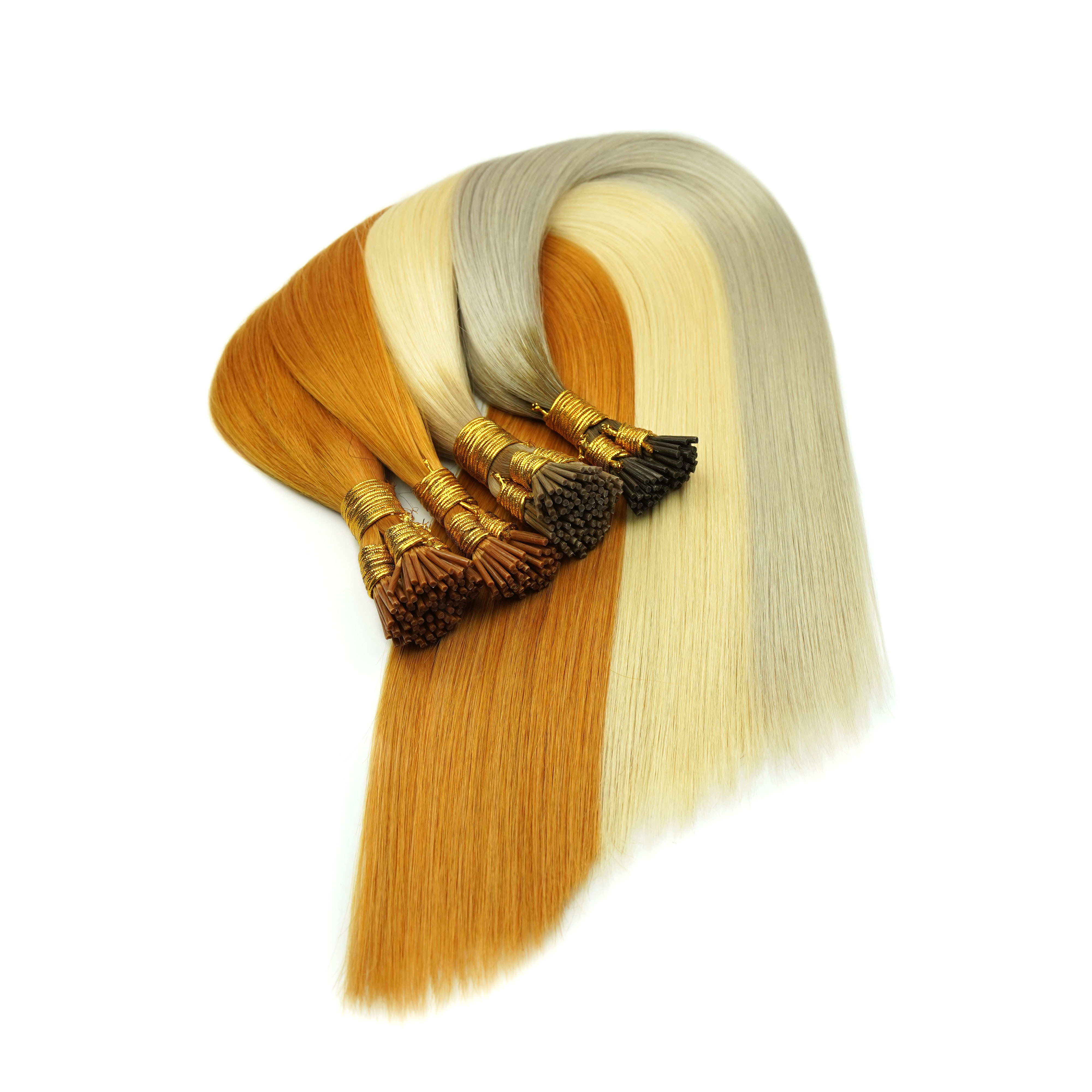 High quality bright light Kinky Straight Janet Yaki Nubian hair Yaki 100% knitted hair I Tip 100% human hair is not dry